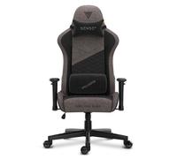 SENSE7 Spellcaster Senshi - Chaise Gaming - Ergonomique - Réglable En Hauteur - Max 150kg/185cm - Noir Et Gris