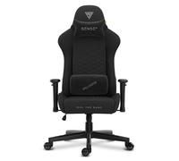 SENSE7 Spellcaster Senshi - Chaise Gaming - Ergonomique - Réglable En Hauteur - Max 150kg/185cm - Noir Et Orange
