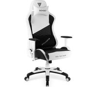 SENSE7 Spellcaster Senshi Edition XL Gaming Chair blanc Chaise de bureau ergonomique Chaise ergonomique Gamer Chaise Gaming Fauteuil 160kg