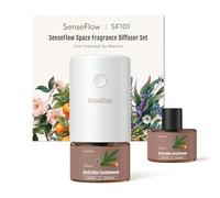 SenseFlow Diffuseur Huiles Essentielles Parfum Maison SF101, Ultrasonique sans Eau, 100 % Végétal, Aromathérapie 120 Jours, pour Maison, Hôtel, Studio, Jusqu’à 100 ㎡ - Santal d’Australie