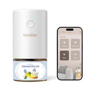 SenseFlow Diffuseur Huiles Essentielles Parfum Maison Smart WLAN SF101S Pro, Ultrasonique Sans Eau, 100 % Végétal, Aromathérapie 120 Jours, pour Maison, Hôtel Jusqu’à 100 ㎡ - Voile d’Agrumes & Cèdre