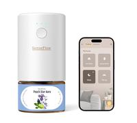 SenseFlow Diffuseur Huiles Essentielles Parfum Maison Smart WLAN SF101S Pro, Ultrasonique Sans Eau, 100 % Végétal, Aromathérapie 120 Jours, pour Maison, Hôtel Jusqu’à 100 ㎡ - Aura d’Étoile Pêche