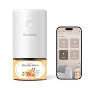 SenseFlow Diffuseur Huiles Essentielles Parfum Maison Smart WLAN SF101S Pro, Ultrasonique Sans Eau, 100 % Végétal, Aromathérapie 120 Jours, pour Maison, Hôtel Jusqu’à 100 ㎡ - Verveine Agrumes & Cèdre