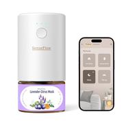 SenseFlow Diffuseur Huiles Essentielles Parfum Maison Smart WLAN SF101S, Ultrasonique Sans Eau, 100 % Végétal, Aromathérapie 120 Jours, pour Maison, Hôtel Jusqu’à 100 ㎡ - Lavande, Agrumes & Musc