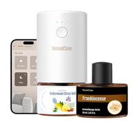 SenseFlow Diffuseur Huiles Essentielles Parfum Maison WiFi SF101S Pro, Ultrasonique Sans Eau, 100% Végétal, Aromathérapie 240 Jours, pour Maison, Hôtel Jusqu’à 100 ㎡ - Encens | Cèdre & Agrumes