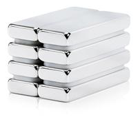 SENSEI® 8 Pièces Aimant Néodyme Rectangulaire 30 x 10 x 4 mm - Gros Aimant Puissant Plat avec une Force de 5,4 kg - Super Aimants Néodyme Forts