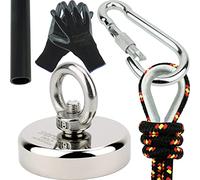 SENSEI Kit de Pêche à l'Aimant, Aimant Néodyme à Œil 150 kg N52 avec Accessories