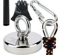 SENSEI Kit de Pêche à l'Aimant, Aimant Néodyme à Œil 300 kg N52 avec Accessories