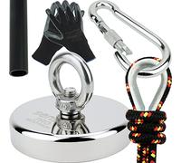 SENSEI Kit de Pêche à l'Aimant, Aimant Néodyme à Œil 400 kg N52 avec Accessories