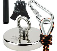SENSEI Kit de Pêche à l'Aimant, Aimant Néodyme à Œil 600 kg N52 avec Accessories
