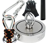 Sensei Kit de Pêche à l'Aimant, Aimant Néodyme Double Face 500 kg N52 avec Accessories