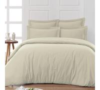 Sensei La Maison du Coton Housse de Couette en Percale Coton Soft Percale HCU80PE-FIC 260 x 240 cm Ficelle