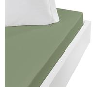 Sensei Maison - Drap Housse Jersey de Coton peigné Extensible Bonnet 30 cm Manhattan - 160x200 cm - Sauge