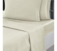 Sensei Maison - Drap Plat en Percale de Coton Soft Percale - 270x300 cm - Ficelle