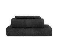 Sensei Maison - Ensemble de Bain 3 pièces (1 Drap de Bain + 1 Serviette de Toilette + 1 Gant) Luxury - - Noir