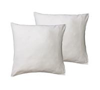 Sensei Maison - Lot de 2 protège-oreillers en Coton 160 g/m² Secure - 65x65 cm - Blanc