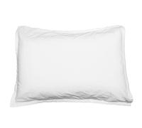 Sensei Maison - Lot de 2 taies d'oreiller en Coton lavé Biologique ORGANIKA - 50x70 cm - Blanc