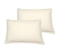 Sensei Maison - Lot de 2 taies d'oreiller en Coton Studio - 50x70 cm - Ecru