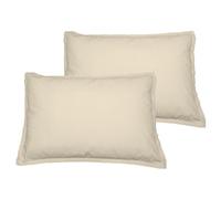 Sensei Maison - Lot de 2 taies d'oreiller en Coton Studio - 50x70 cm - Ficelle