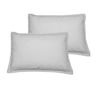 Sensei Maison - Lot de 2 taies d'oreiller en Coton Studio - 50x70 cm - Gris Perle