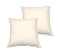 Sensei Maison - Lot de 2 taies d'oreiller en Coton Studio - 65x65 cm - Ecru