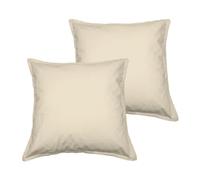 Sensei Maison - Lot de 2 taies d'oreiller en Coton Studio - 65x65 cm - Ficelle