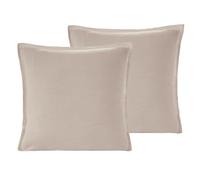 Sensei Maison - Lot de 2 taies d'oreiller en Gaze de Coton LOFT - 65x65 cm - Sable