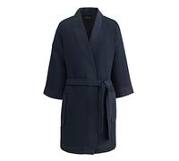 Sensei Maison - Peignoir KIMONO COURT - Nid d'abeille SPA - Uni - 210gr/m²- Taille : L - Marine