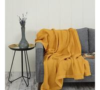 Sensei Maison - Plaid gansé en Gaze de Coton LOFT - 130x170 cm - Miel