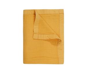Sensei Maison - Plaid gansé en Gaze de Coton LOFT - 130x170 cm - Miel