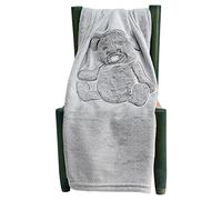 Sensei Maison - Plaid Polaire Doux & Chaud Ours ARES - 75x100 cm - Anthracite