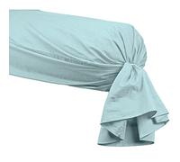 Sensei Maison - Taie de traversin en Percale de Coton Soft Percale - 45x185 cm - Bleu Arctic