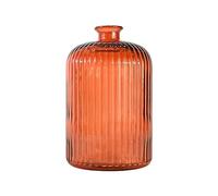 Sensei Maison - Vase en Verre recyclé strié h 23 cm KOKILLE - 23 cm - Brique