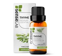 SenseLAB Huile essentielle de Thym - Huile de thym naturelle 100% pure de qualité thérapeutique pour diffuseur d'aromathérapie et humidificateur - Protection extérieure (10 ml)