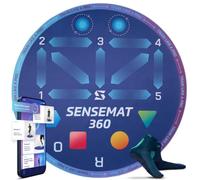 Sensemat Tapis d'entraînement de football antidérapant à 360° pour entraînement de football Force et coordination pour tous les âges et niveaux Améliorez les compétences et le contrôle avec le