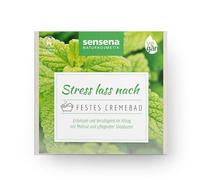 Sensena Bain crème solide « Stress lasser », additif de bain au beurre de karité et huiles précieuses, bain relaxant relaxant, Zero Waste, certifié végétalien et cosmos, cosmétique naturel pour une