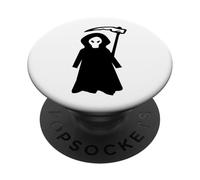 Sensenmann dans la Robe Noire avec Sens - Halloween Design PopSockets PopGrip Adhésif