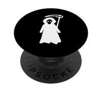 Sensenmann dans la Robe Noire avec Sens - Halloween Design PopSockets PopGrip Adhésif