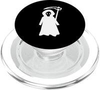 Sensenmann dans la Robe Noire avec Sens - Halloween Design PopSockets PopGrip pour MagSafe