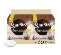 Senseo Café 80 Dosettes Cappuccino (lot de 10 x 8) (L'emballage peut varier)