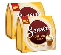 Senseo Café Dosettes Café Latte Vanilla, Vanille Café au Lait, Lait, 16 Pads