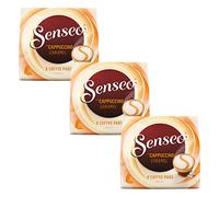 Senseo Cappuccino Caramel Lot de 3 boîtes de 8 dosettes de café en Caramel