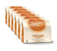 Senseo Cappuccino Caramel, Nouveaux Design, Lot de 6, 6 x 8 Dosettes de Café