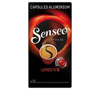 Senseo Capsules Lungo N°6 10 Capsules en Aluminium Compatibles avec les Machines Nespresso 52 g