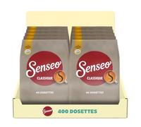 Senseo Classique 400 dosettes café - L'emballage peut varier | Lot de 10 x 40 dosettes - Torréfaction équilibrée et riche