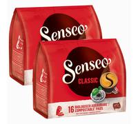 Senseo Classique, Nouveaux Design, Lot de 2, 2 x 16 Dosettes de Café