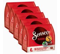 Senseo Classique, Nouveaux Design, Lot de 5, 5 x 16 Dosettes de Café