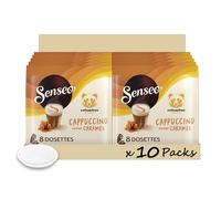 Senseo Colombus Cappuccino saveur caramel 80 Dosettes café | Lot de 10 x 8 dosettes