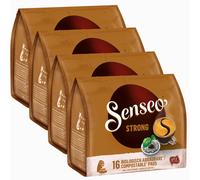 Senseo Corsé, Nouveaux Design, Lot de 4, 4 x 16 Dosettes de Café