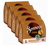 Senseo Corsé, Nouveaux Design, Lot de 5, 5 x 16 Dosettes de Café